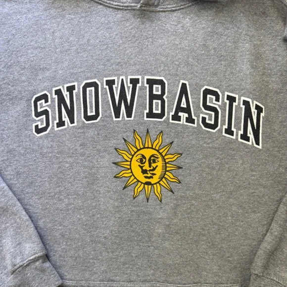 Snow Basin Gray Hoodie - Picture 4 of 4